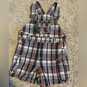 Plaid Kids Overalls